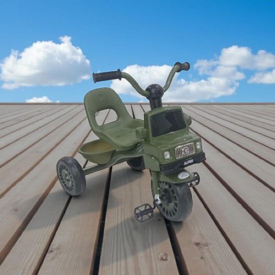 صورة ‍♂️ دراجة أطفال 3 عجلات بشكل سيارة